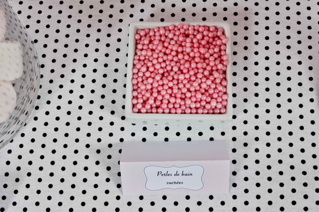 Perles de bain sucrées