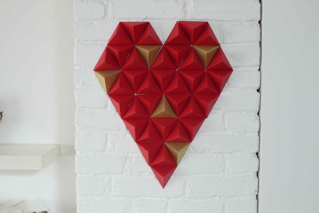 coeur triangles 3D