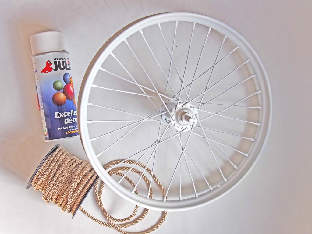 matériel décoration roue de vélo