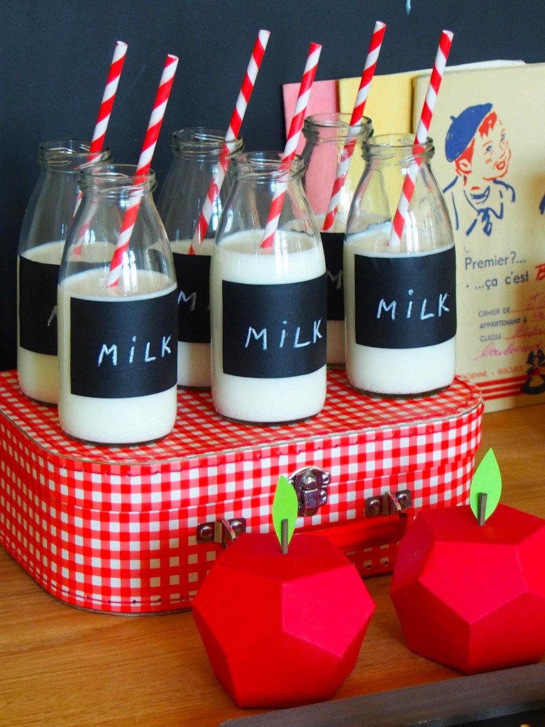 mini bouteilles de lait