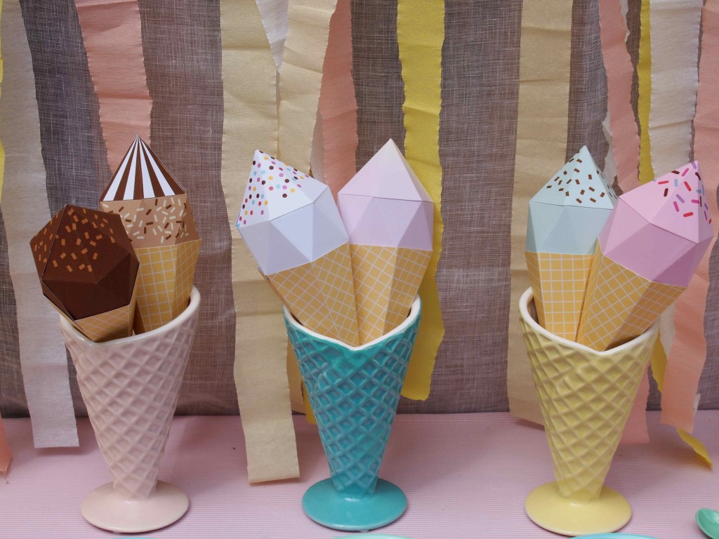 glaces en papier