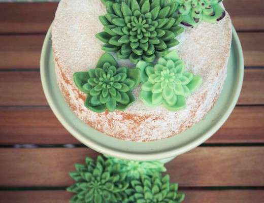 green cake sur présentoir miss etoile