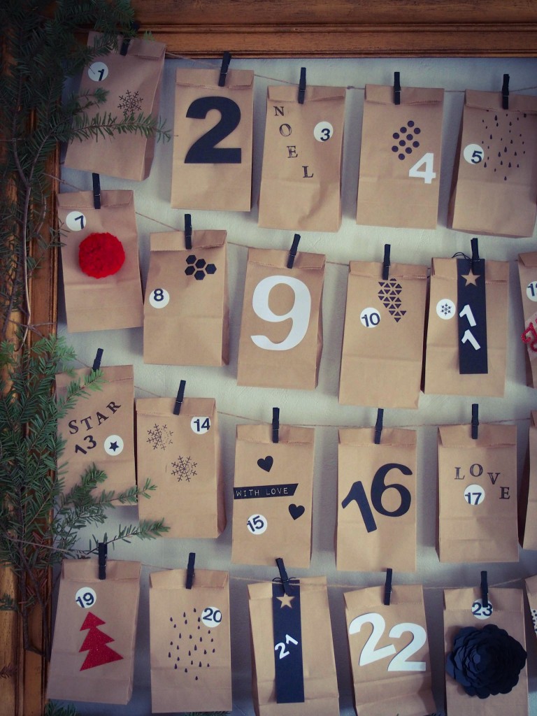 calendrier de l'avent diy