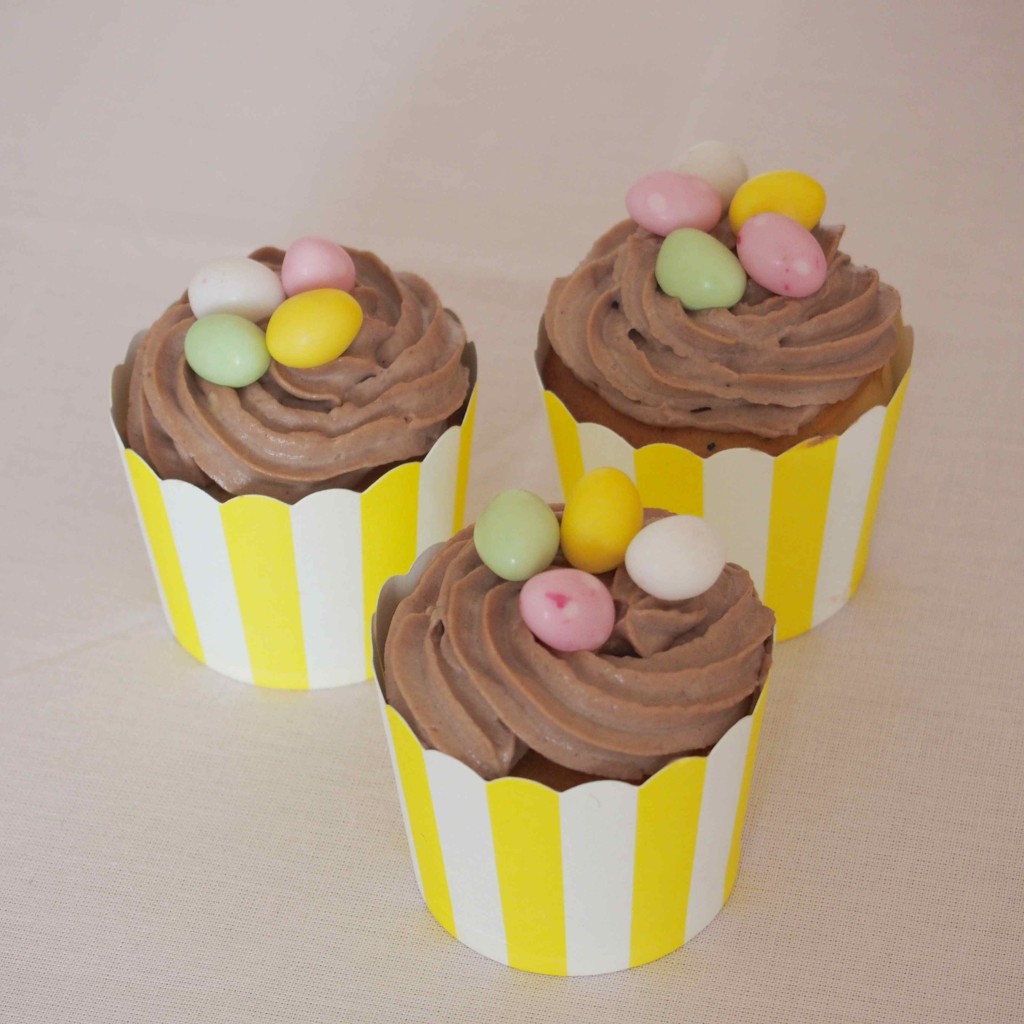 cupcakes nids oeufs