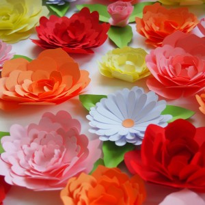 fleurs en papier