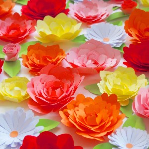 fleurs papier