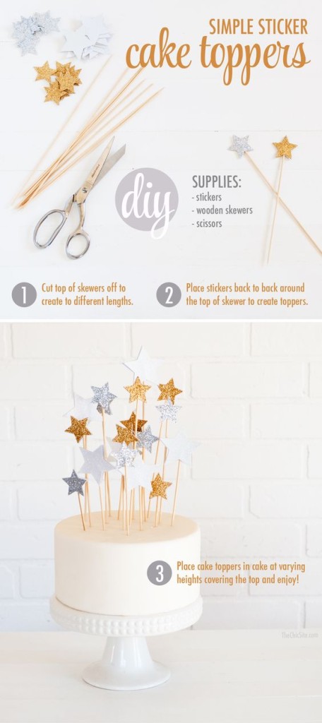 cake topper etoiles