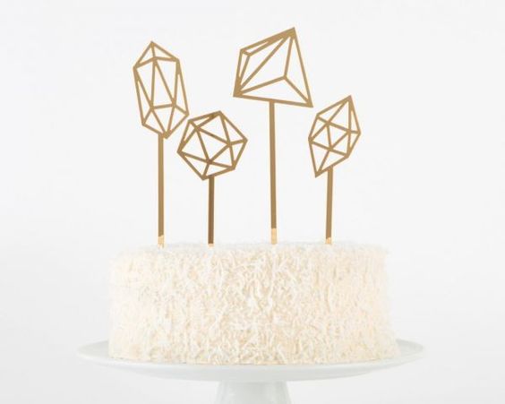 cake topper geometric