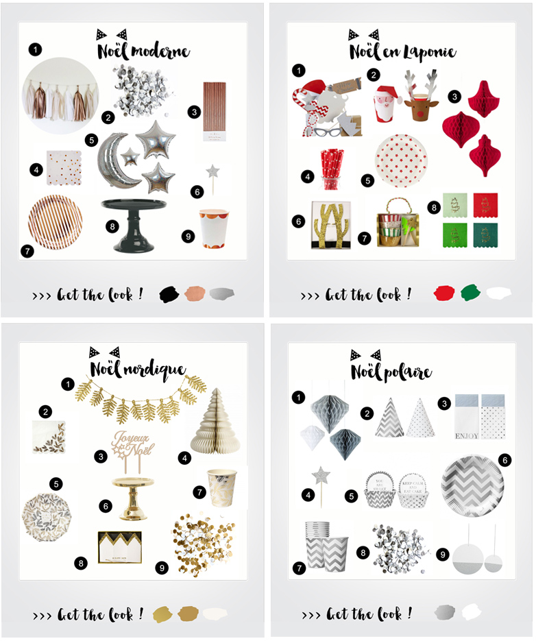 Idées de décoration de table noël et fêtes