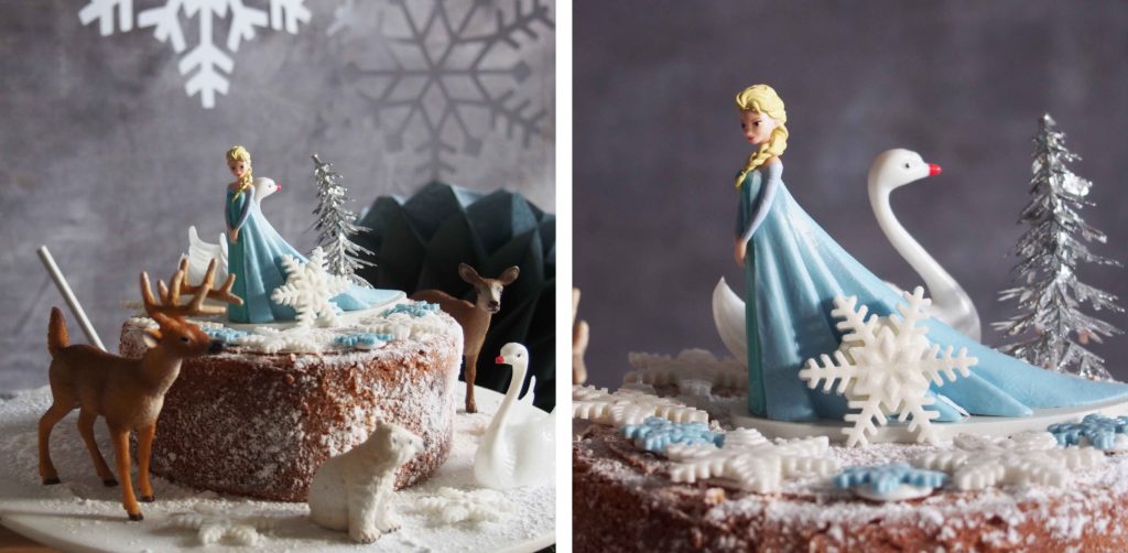 gateau anniversaire reine des neiges