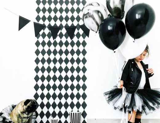 anniversaire deco noir et blanc