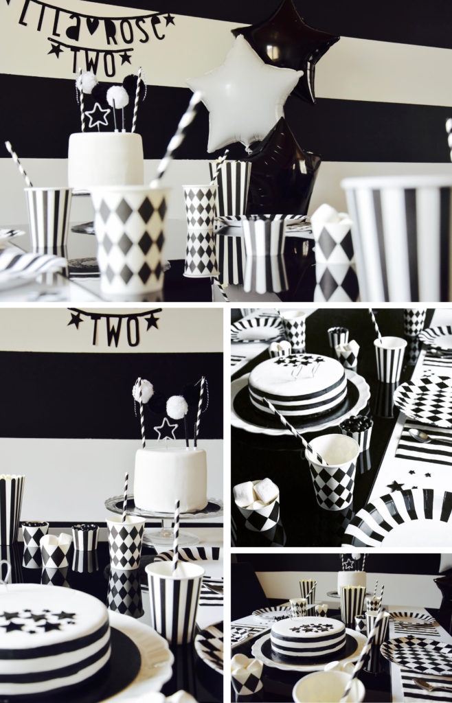 anniversaire noir et blanc