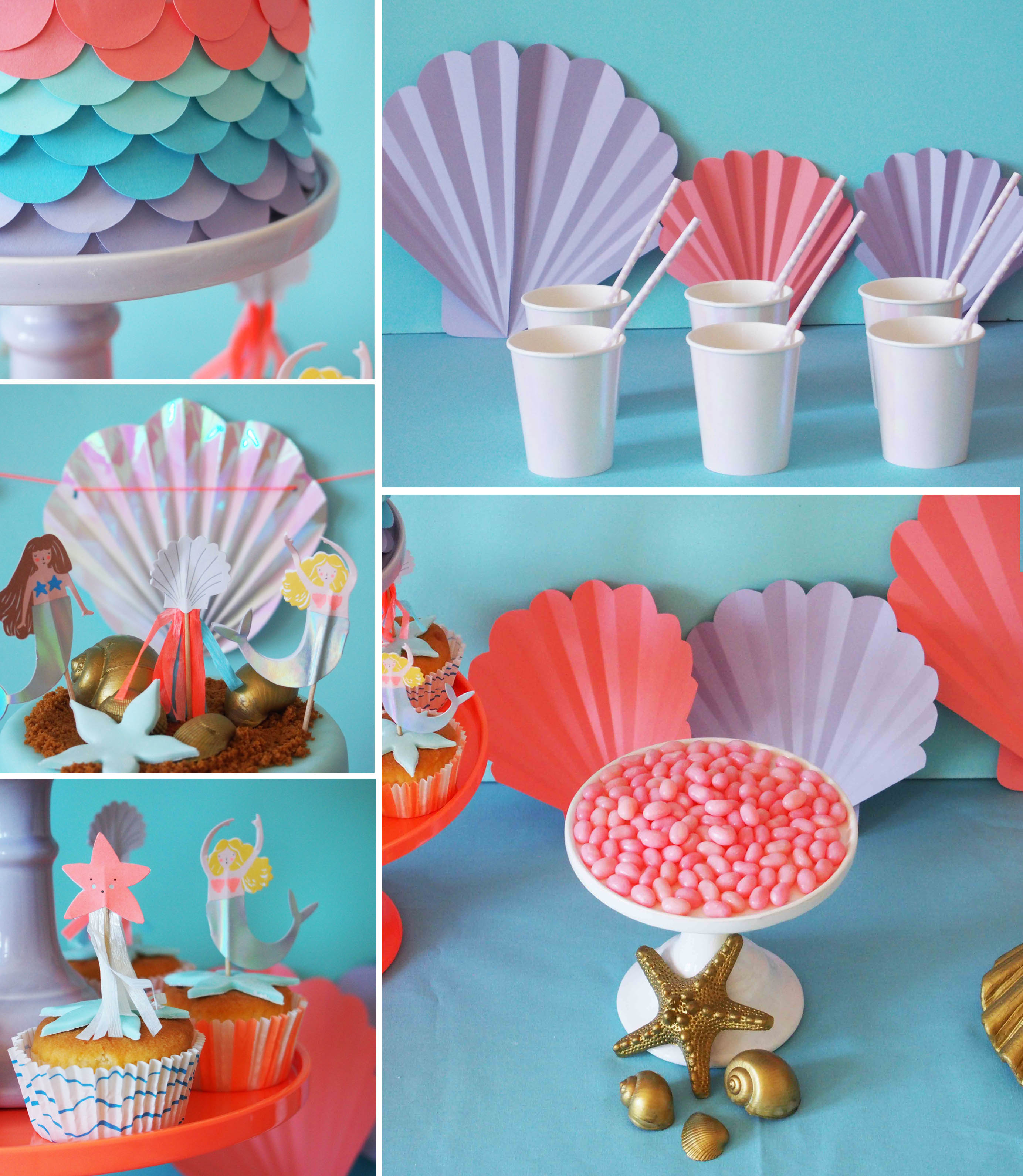 Anniversaire sirene - Toute la deco anniversaire sirene !