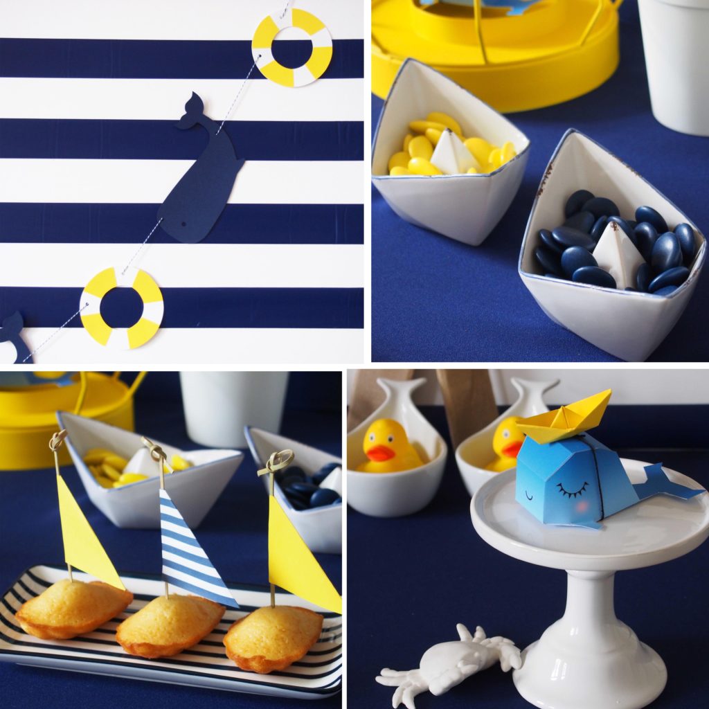 décoration anniversaire thème petit bateau