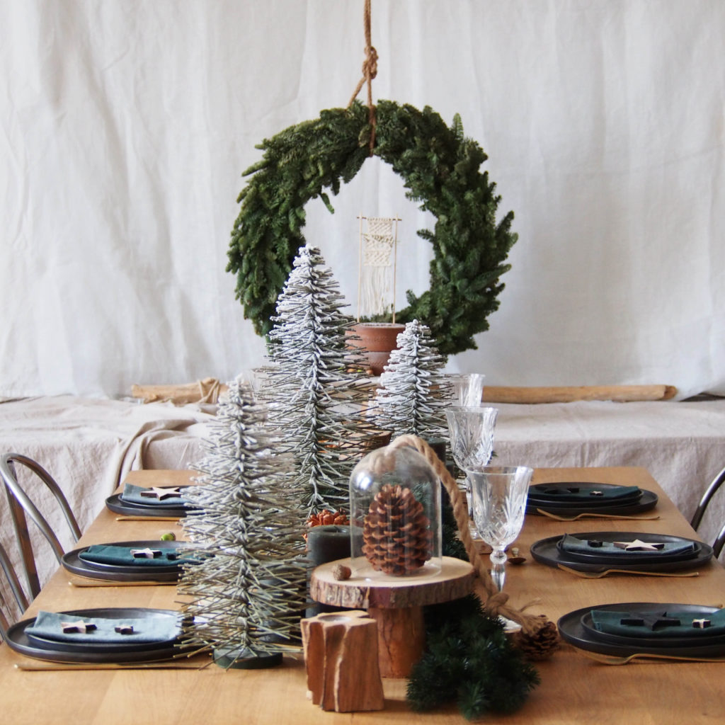 table de noel green