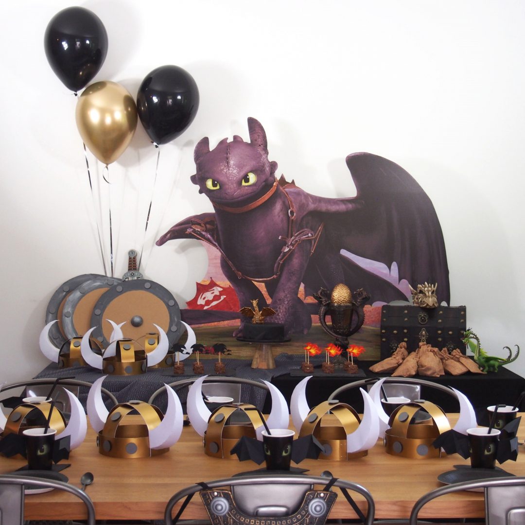 anniversaire thème dragon krokmou