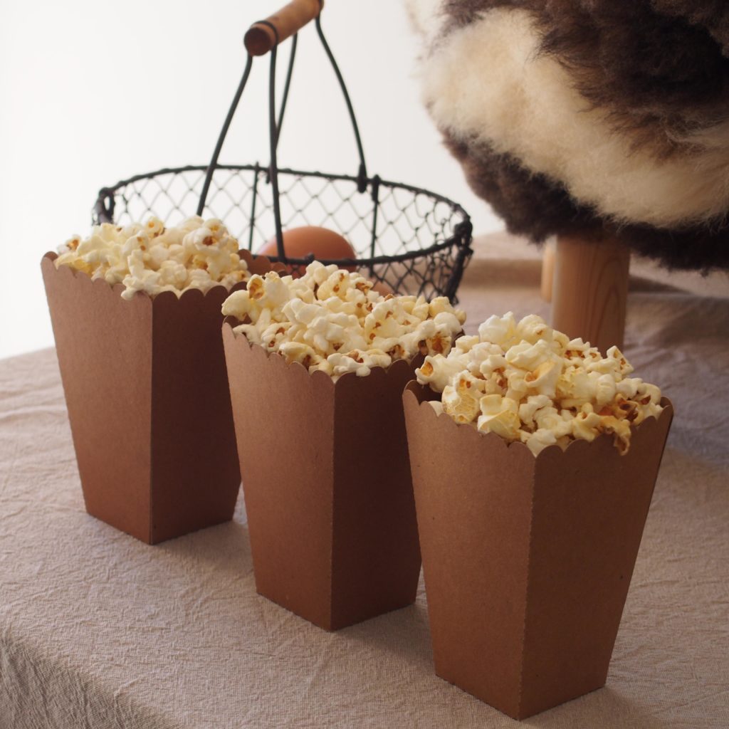 boîtes kraft popcorn