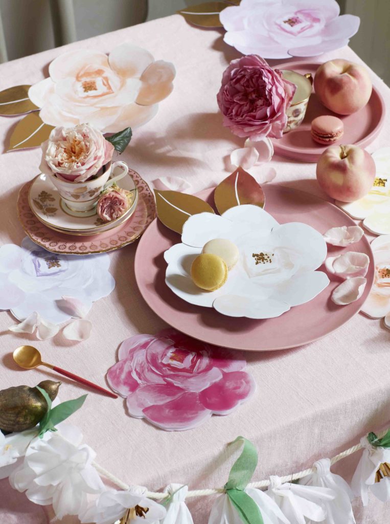 vaisselle assiettes rose