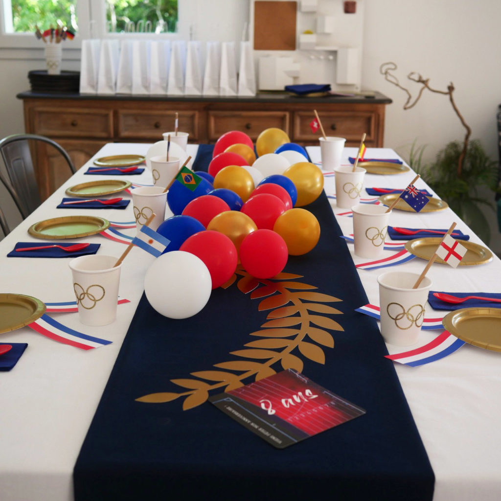 table anniversaire jeux olympiques