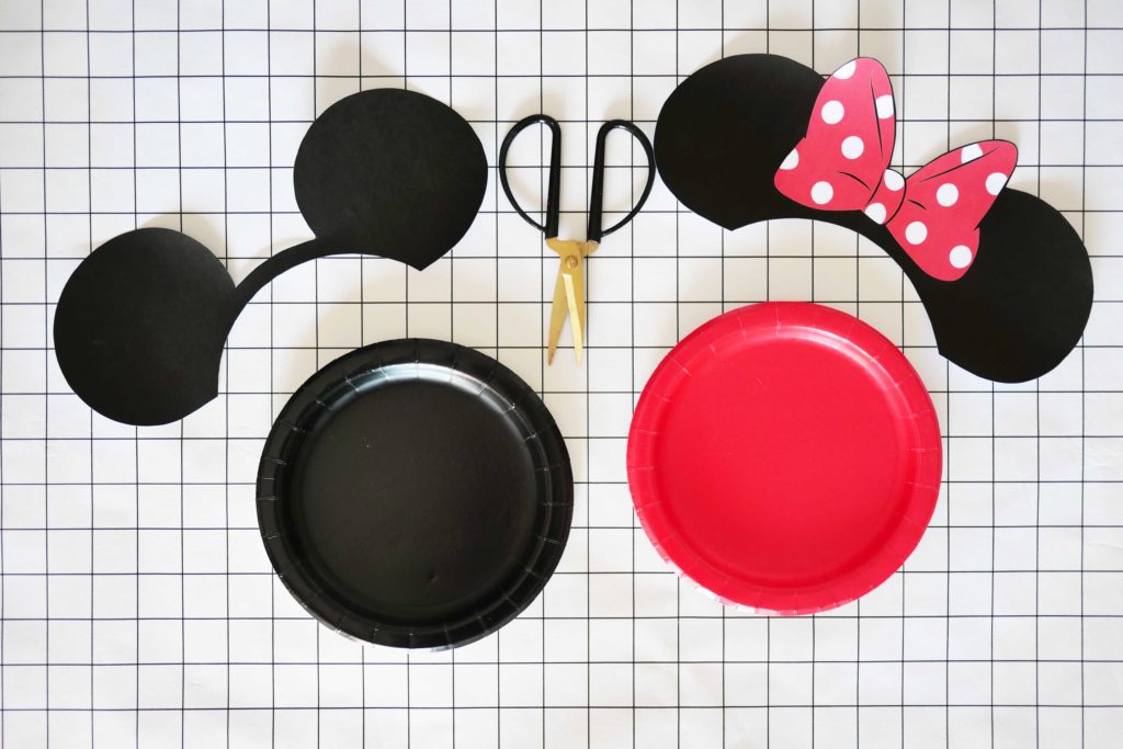 assiette Mickey Minnie tuto