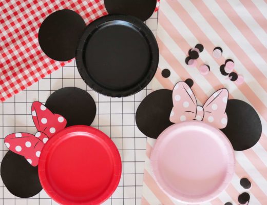 assiettes anniversaire Mickey Minnie