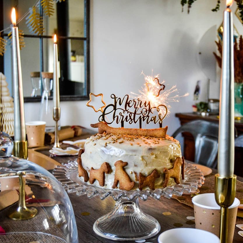 gâteau de Noël chien