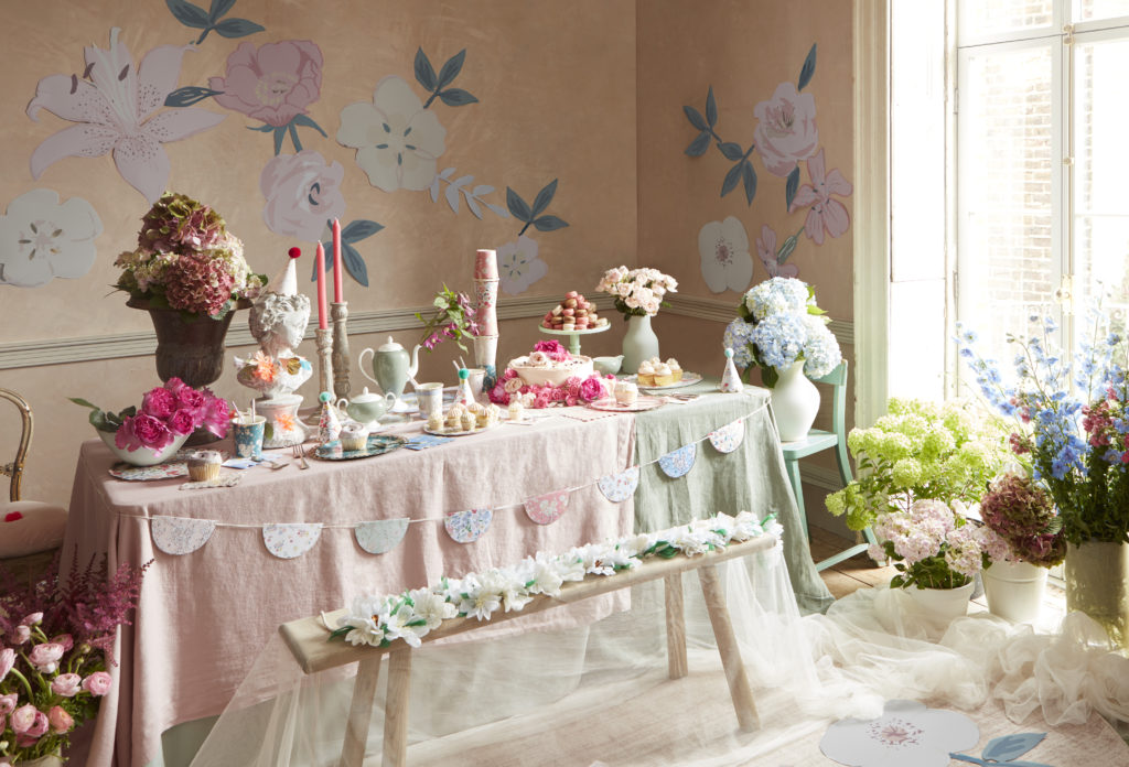 anniversaire thème jardin anglais
