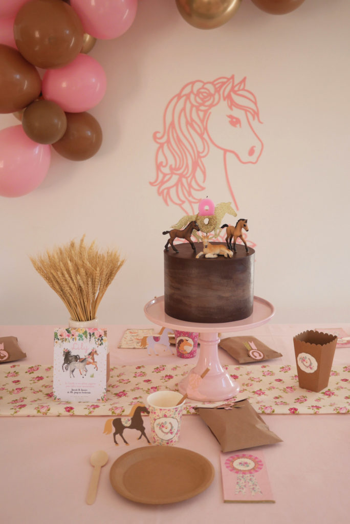 gâteau anniversaire thème cheval