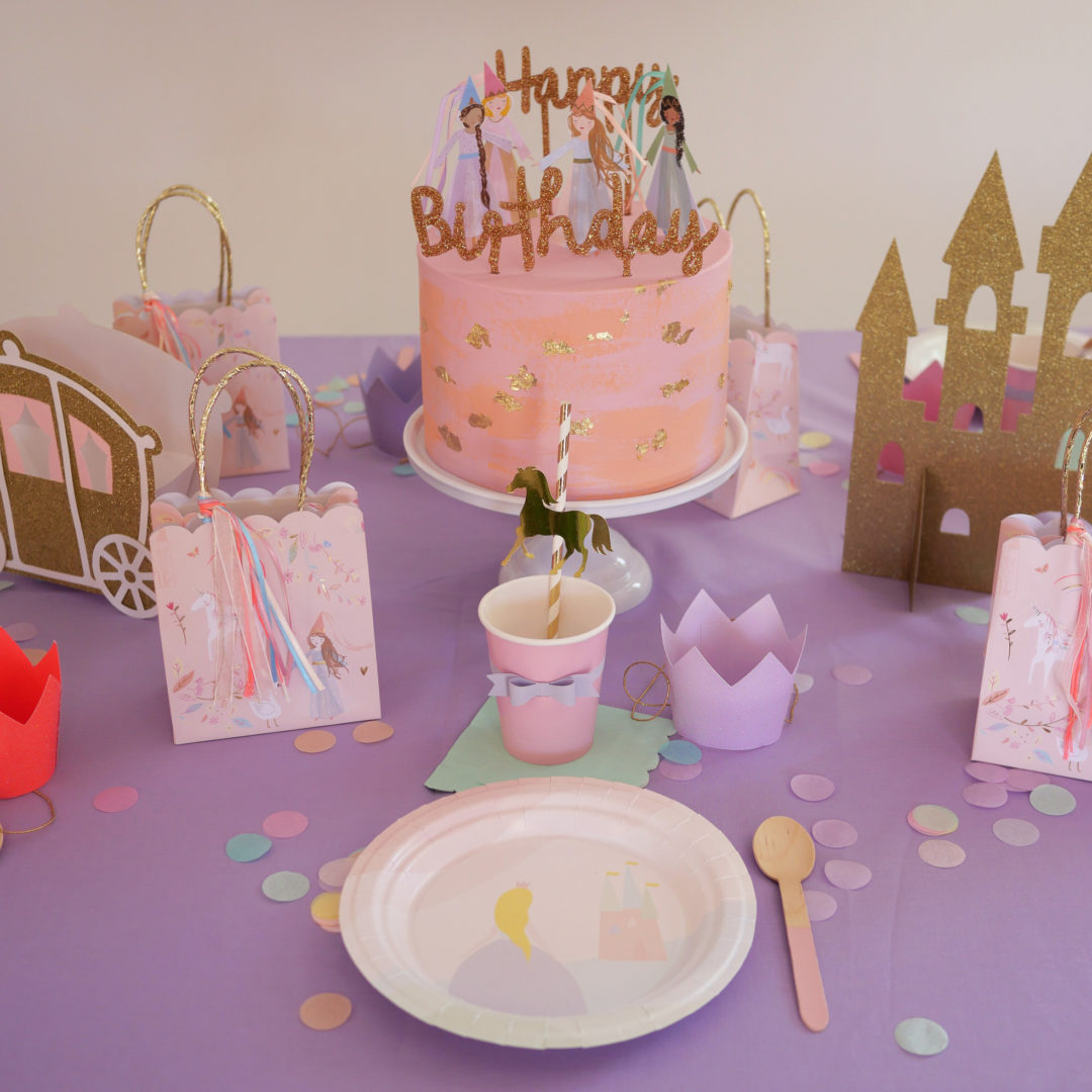 déco gâteau anniversaire thème princesse