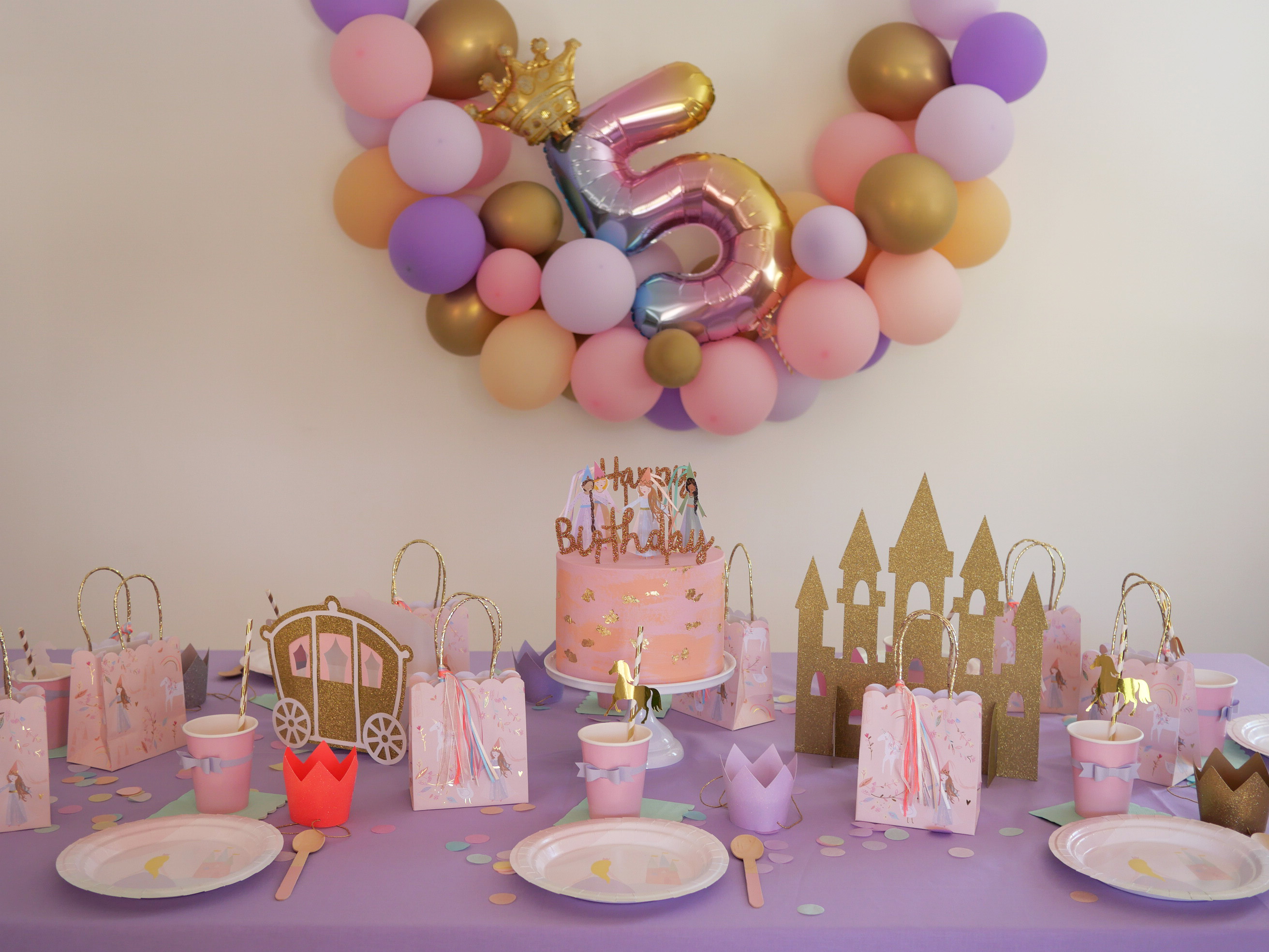 Toute la décoration pour un anniversaire princesse réussi !