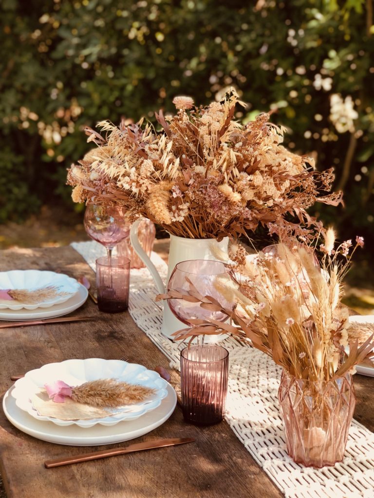 chemin de table macramé