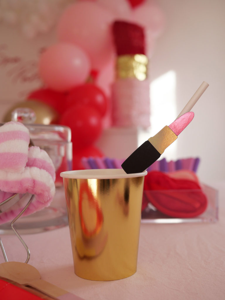 gobelets anniversaire thème make up