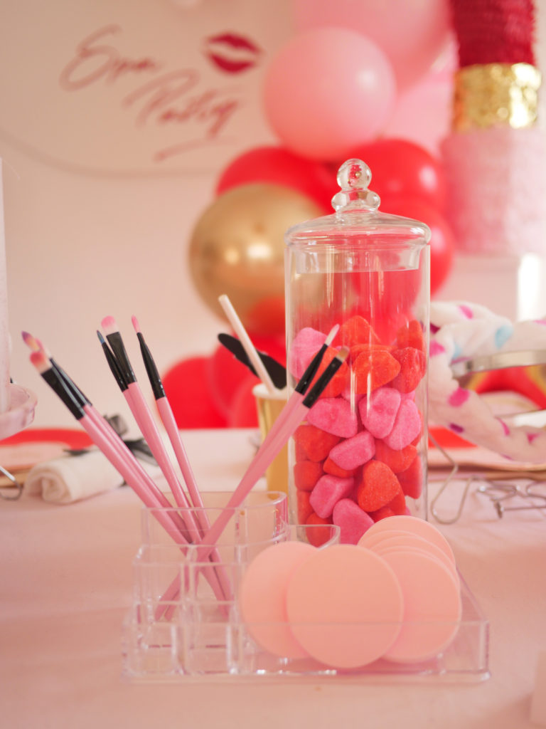 sweet table spa birthday party