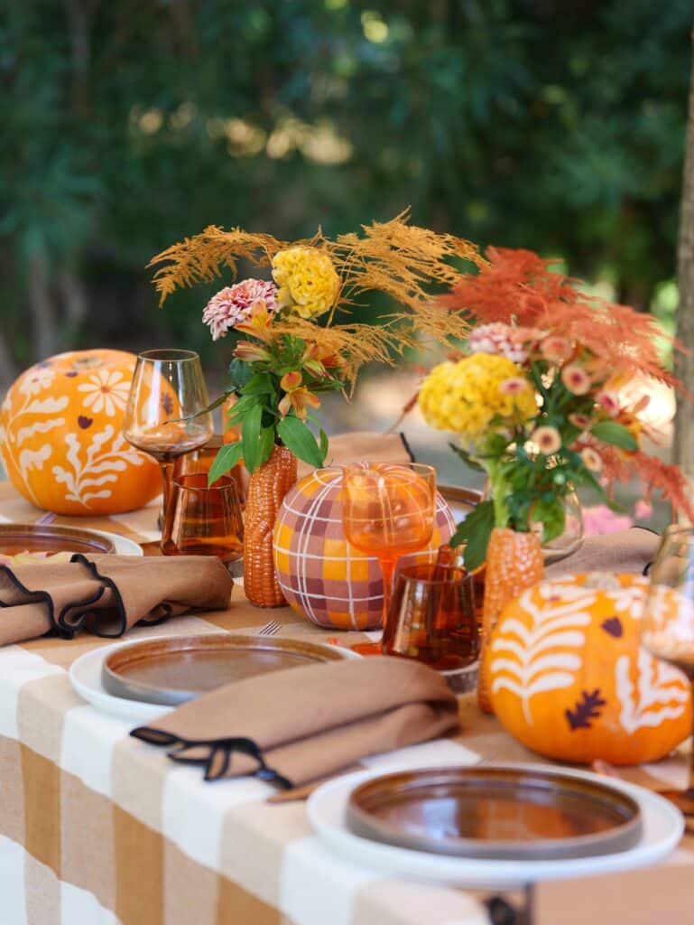 centre de table déco automne