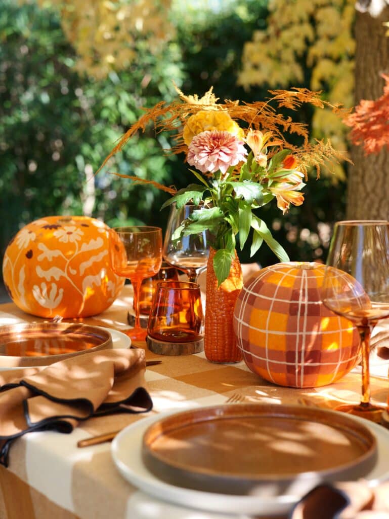 table vaisselle automne