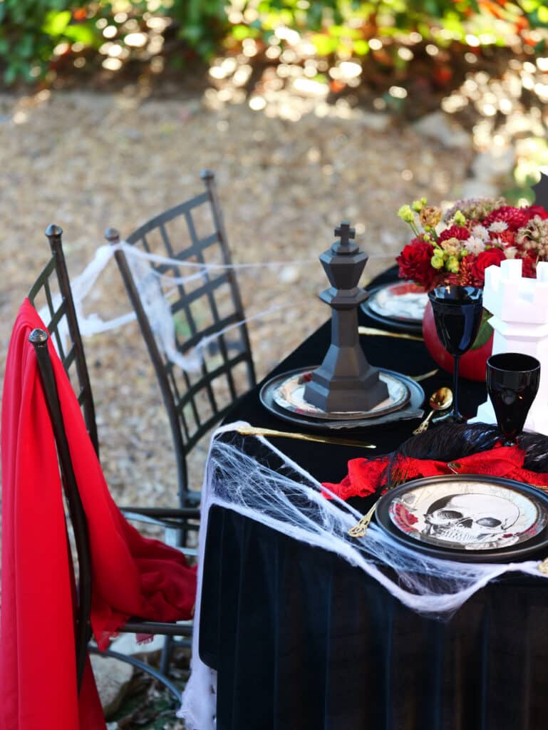 déco halloween échecs