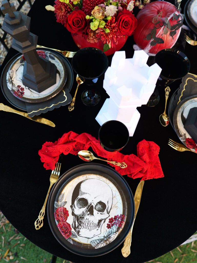 table halloween déco baroque