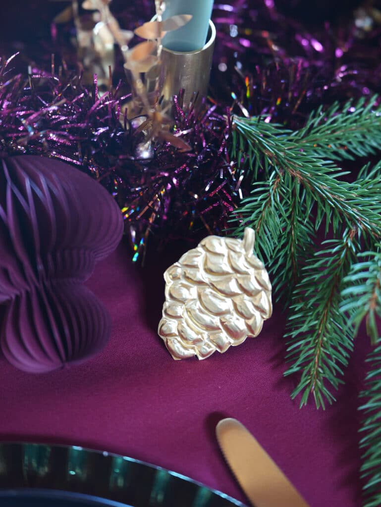 métal à embosser déco table noël