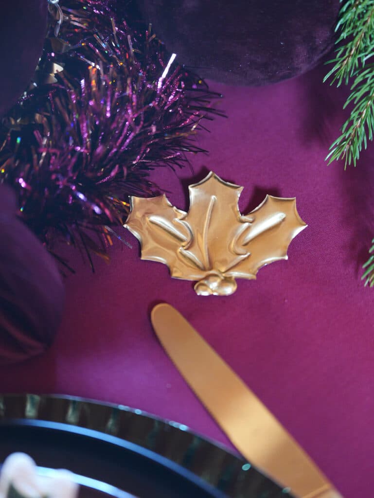 métal à repousser déco noël