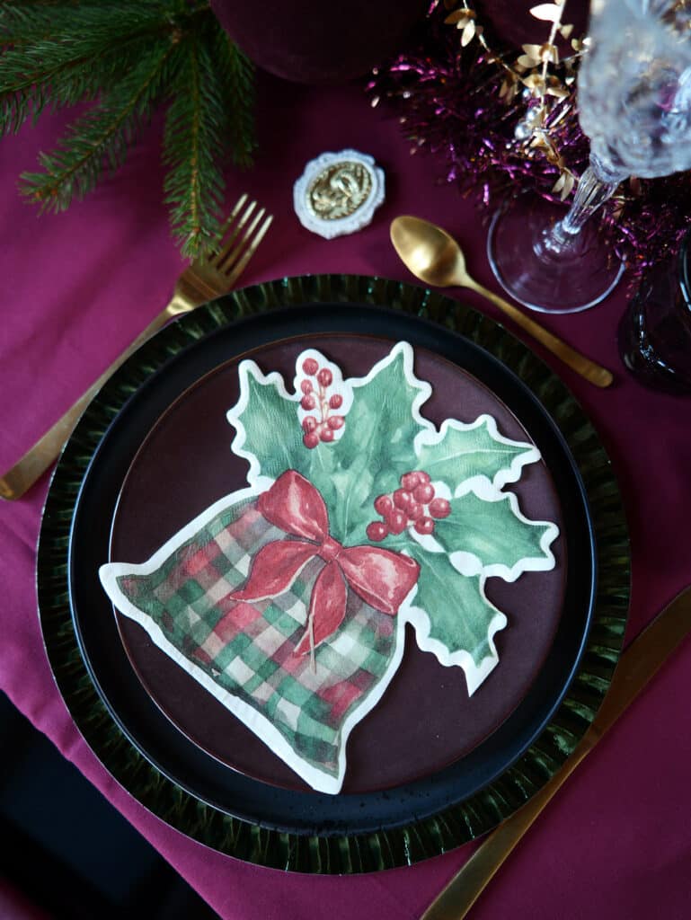 serviettes tartan écossais