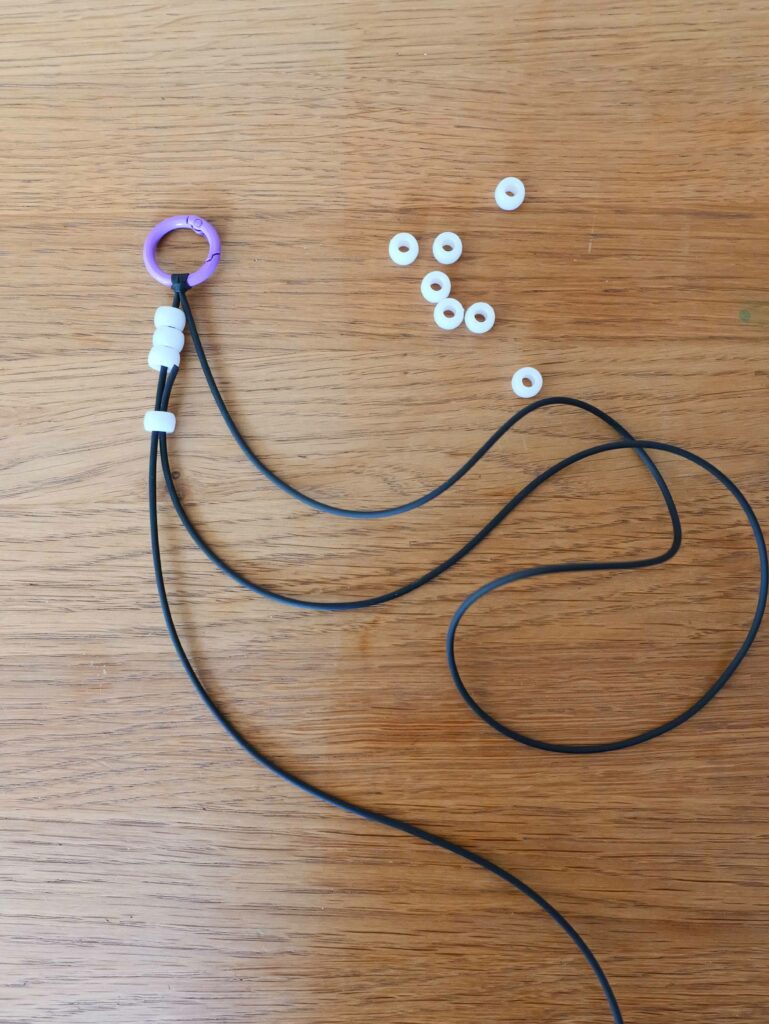 tissage perles rangée 1
